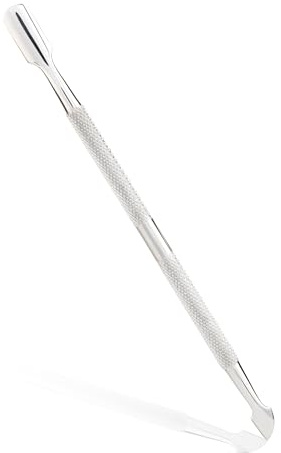 Inge Cuticle Pusher Tool, Professional Stainless Steel Nail Scraper & Cuticle Remover, Double-Sided Cuticle Tool for Gel Nail Removal & Cleaning, Durable Manicure Tool for Home & Salon Use