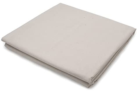 Paintersisters Maltuch 100% Baumwolle Rohgewebe 440g (15 oz)/m² 210cm x 5m | Leinwandstoff Rohleinwand aus 100% Baumwolle, reißfest zum Bespannen & Bemalen ungrundiert – für Keilrahmen, Kunst & Theater
