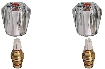 Cornat TEC302501 Ventiloberteil, Acryl 1/2 Zoll, uni rot (Packung mit 2)