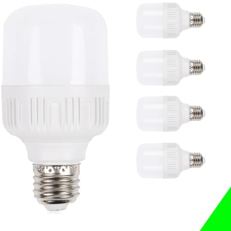 E27 LED 9W Lampe Birne, 89W Glühlampe ersetzt, E27 Led Kaltweiß 6000K 890LM, 180° Abstrahlwinkel Energiesparlampe Leuchtmittel Edison, nicht dimmbar Kunststoff Stehlampe Schreibtischlampe (5 Stück)