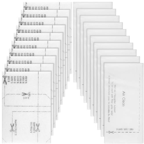 YOUNGSAY 20 Stück Miele Staubsauger Filter, Zuschneidbar Motorschutzfilter, Fein Staubsaugerfilter Miele, Kompatibel für GN-Serie und Miele SF-HA 50, S4, S5, S6, S8, S4000, S5000