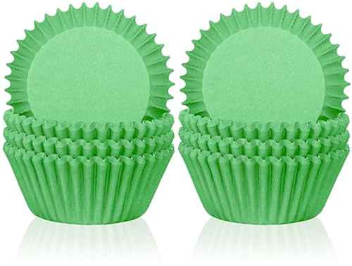 200 Stück Mini Muffins Papierförmchen,Grün Muffinförmchen Papier,Cupcake Förmchen,Grün Muffinförmchen Papier Klein für Backen, Dessert Weihnachten Valentinstag Geburtstag Hochzeit Dekoration