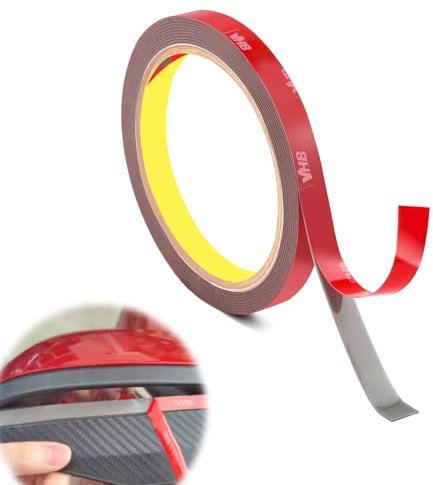 GluTapel Nastro Biadesivo Extra Forte, 1 Volume Nastro Di Montaggio Extra Forte, Impermeabile Resistente Alte Temperature Nastro Adesivo per Decorazioni, Auto, Casa e Ufficio (10 mm x 3 m)