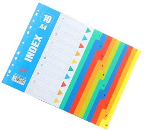 ROMISBABA Ordner-trennblätter Aus Hochwertigem Pp-material Praktische Notizbuch-trennblätter Mit Registerkarten Langlebig Für Täglichen Gebrauch