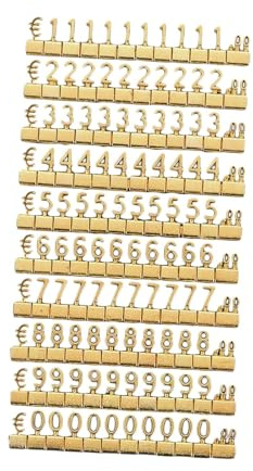 KiBcsLic Würfel Preisschild Etiketten e Preisauszeichner Etiketten Schmuck Etiketten für Uhrengeschäfte Einzelhandelsgeschäfte, Golden