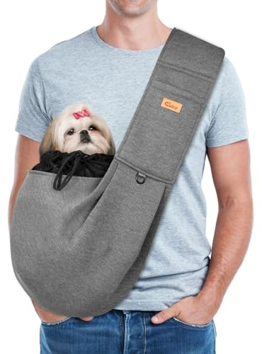 vrbabies Hundetragetasche,Hundetasche für Kleine Hunde und Andere Haustiere 5kg,Hundetragetuchtragetuch Hund Verstellbar Perfekt (Dunkelgraues Netz, Klettverschluss und Schnallenverstellung)