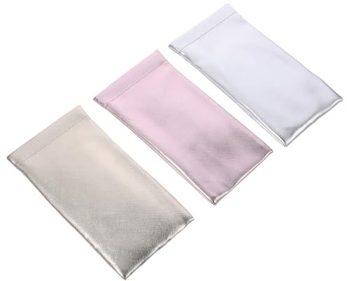 TOVINANNA 3stücke Teiliges Brillenetui Strapazierfähigem Wasserabweisendem Material Modische Sonnenbrillen-aufbewahrungstaschen in Roségold Gold Und Silber Kompakt Und Tragbar Für Brillen Un
