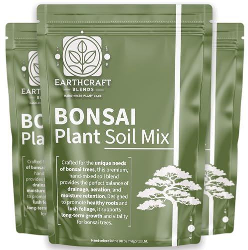 Bonsai Soil Mix – Hand-Mixed Fast-Draining Potting Blend for Healthy Bonsai Trees – Supports Strong Roots - Ideal for Indoor & Outdoor Bonsai (1L, 2L, 3L, 5L, 10L, 20L, 30L) (1 Litre)