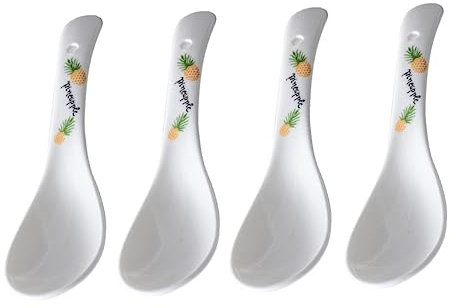 Cuillère à Soupe en Céramique Style Japonerie 4 Pièces