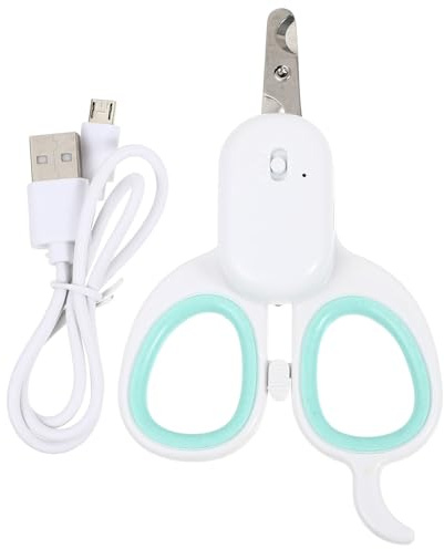 LOORGVEL USB Rechargeable LED Pet Nail Clipper for Dogs and Cats Trimmer Safe and Precise Claw Cutter for Grooming to Pets