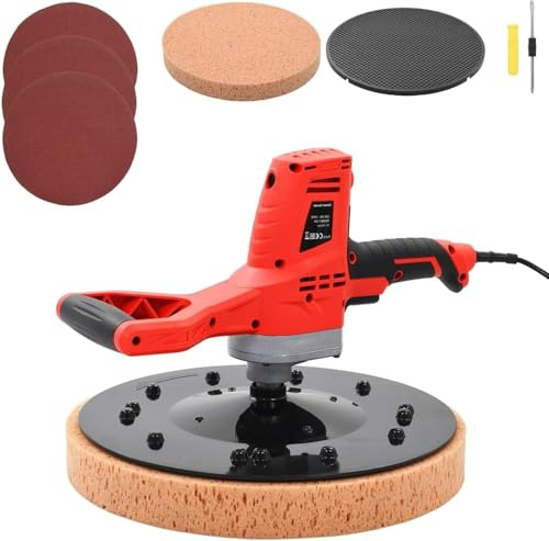 Levigatrice elettrica per Malta da Muratore, Cazzuola lisciante per intonaco Portatile per Rifiniture murali, betoniera Multifunzione, con Dischi di Ricambio,Cazzuola Elettrica Portatile 710 W of