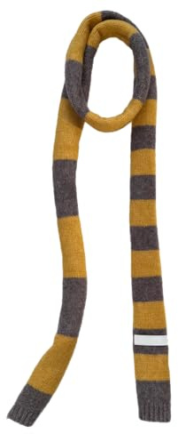 Kashmirscarf， Stickad ullhalsduk for kvinnor, flerfärgad, 170x12 cm(Yellow)