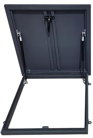 Commercial Waterproof Skylight Window Roof Hatch, Roof Hatch One-Handed Operation for Cellars, Attic Roofs, Manholes, Pipe Shafts(65x65cm/25.59x25.59in)