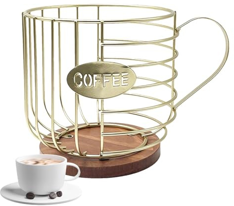 Générique Contenitore per crema da caffè | Stoccaggio di tazze robuste di grande capacità per cialde di caffè | Porta bicchieri per luoghi commerciali, caffè-bar, libreria o uso domestico