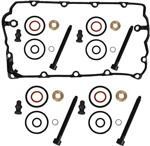 4 x BOSCH kit de sellos para inyector incl. Tornillos + VDD Válvula Tapa Junta Bomba Boquilla Juego de juntas Reparación 1.9 2.0 TDI Motorcode BKC BMM BLS BPW ATD AXR ASZ BLT