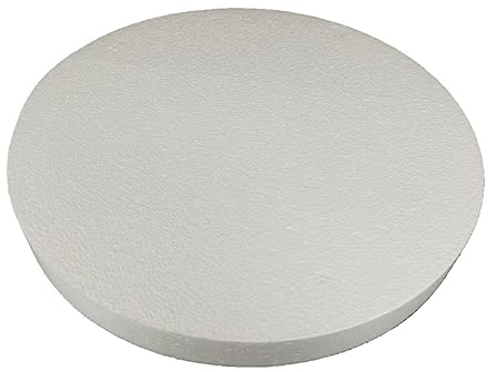 DecoPorex - Cerchio con diametro di 30 cm, in polistirolo, non verniciato, base per torte