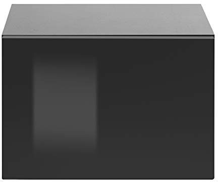 Stauraumelement Ruby Schwarz Hochglanz 45x31x38cm Schrank Wohnzimmerschrank Beistellschrank Vitrinenschrank Wohnzimmervitrine Wohnzimmer Stauraum