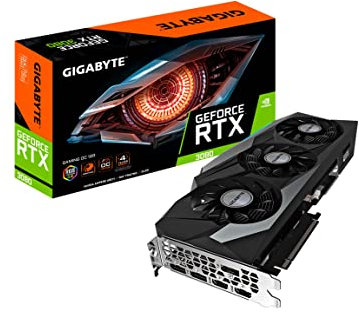 Gigabyte Carte Graphique GeForce RTX 3080 Gaming OC 12G, 3 Ventilateurs WINDFORCE, GDDR6X, GV-N3080GAMING OC-12GD 12 Go