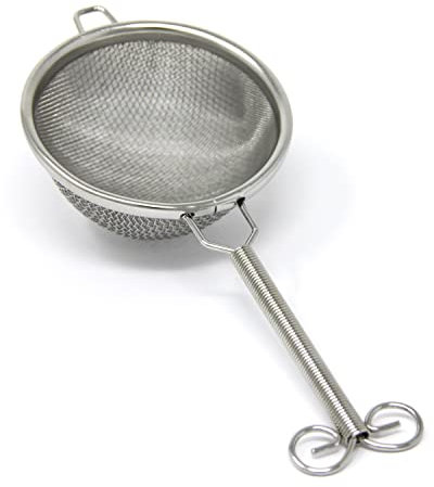 Infusore per tè sfuso, extra fine, in acciaio inox, per teiera o tazza da tè, bicchiere da tè