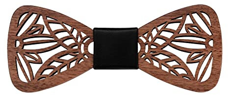 Mr.Van Holzfliege Kinderfliege Fliege Kinder Jungen Schleife bereits gebunden mit Hakenverschluß und verstellbar für Hochzeiten, Aufführungen, Abschlussball, Partei
