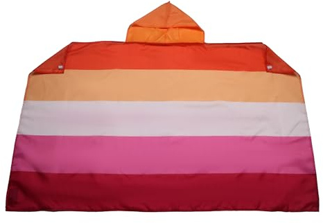 AZ FLAG Capa Orgullo lésbico 5 bandas 150x90 cm Poliéster Ligero | Uso interior Capa de aficionado lesbiana feminista bordes cosidos y acabado ligero