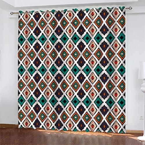 Vorhang Blickdicht Ösen Thermo Verdunkelungs Polyester Gardinen 2 Stück 3D Blaues Prisma Für Schlafzimmer Wohnzimmer Kinder Oder Babyzimmer 140(B) X160(H) cm - Bedruckte Verdunkelungsvorhänge