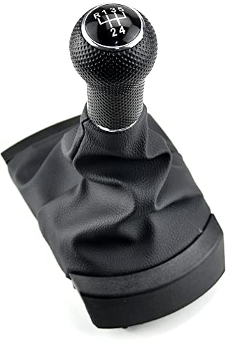 MKptopia Compatible con SE-AT Ibi-za 2002-2008 5 Velocidades Pomo de la palanca de cambios del coche polaina Bota Cubierta Collar Guardapolvo