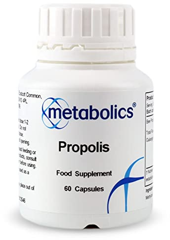 Metabolics Bee Propolis Capsules (Pot of 60) | 5:1 Extract for a Concentrated Dose | Made in The UK