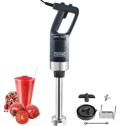 VEVOR Frullatore a Immersione da Cucina Uso Commerciale Potenza Nominale 750W Lunghezza 660mm Velocità Regolabile, Frullatore Tritatutto da Cucina Commerciale per Zuppe Salsa Pesto Materiale Frullato