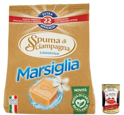 Spuma Di Sciampagna - Detergente en polvo para lavadora, 22 lavados, 990 g, 400 g