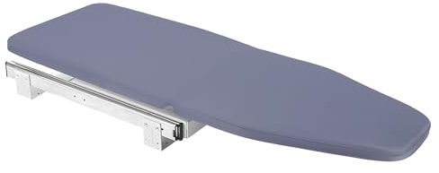 SICHENSH Bügelbrett Kleines klappbar Ausziehbares Bügelbrett 180° Drehung Klappbares Bügelbrett Tisch-Bügelbrett für Schlafzimmer, kleine Waschküchen oder Abstellräume (Grau)