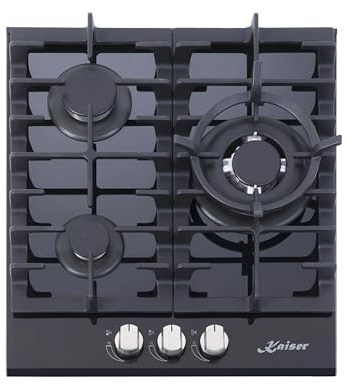 Kaiser KCG 4384 Turbo Luxus Gaskochfeld 45cm 3 Brenner inkl. WOK-Brenner 3,8 KW