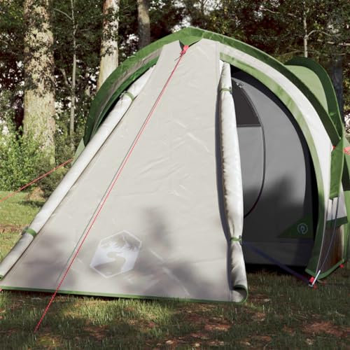 Tino Tech Kuppel-Campingzelt 2 Personen Outdoor Tent Grün 320x140x120 cm Gruppenzelt Winddicht Campingzelt Familienzelt Festivalzelt Wurfzelte für Familie Trekkingzelt Polyester&PE