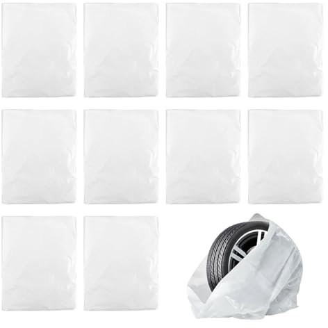 Sporgo Lot de 16 sacs à pneus de voiture étanches - Pour pneus jusqu'à 22 - Housse de protection pour pneus de voiture - Étanche à la poussière - Rangement pour sac de pneu