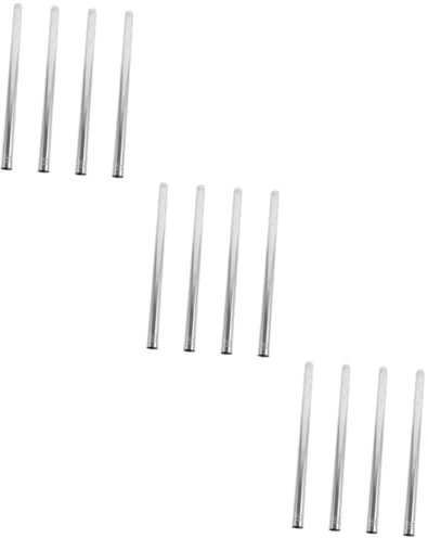 3 Sätze Besenstiel Aus Edelstahl Besenstangen Aus Metall Austausch Der Wischstange Ersatz-moppstange Wischmopp Für Badezimmer Mopp-ersatzstange Rostfreier Stahl Silver 4 Stück * 3 MAGICLULU