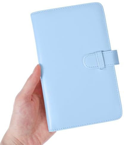 108 Pockets Mini Photo Album for Fujifilm Instax, Mini Film 7.48x4.5 Inches Wallet Albums Book for Instax Leather Cover Photo Album Pockets Small Albums for Fujifilm(Blue)