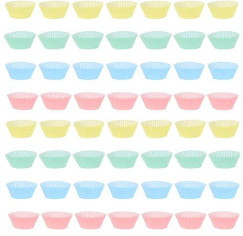 HEANUJJ 300 Pirottini in Carta per Muffin e Cupcake Usa e Getta, 300 Pezzi, Pratici da Pulire, per Feste e Pasticcerie Colore Casuale