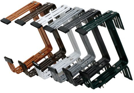 Siena Garden Blumenkastenhalter Gigant, 3-fach verstellbar, braun, 2 Stück, 678250