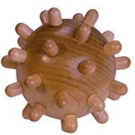 Croll & Denecke Petite Balle en bois massage avec picots