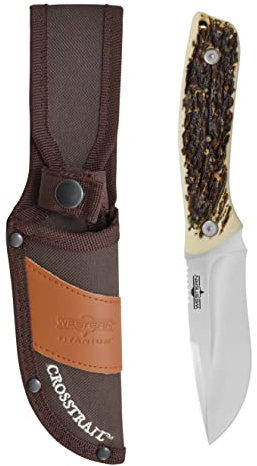 Western W19246 Coltello a Lama Fissa, Unisex – Adulto, Marrone, Taglia Unica