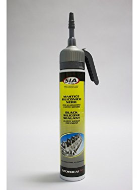 Mastice siliconico nero alta temperatura in formato cartuccia autoestrudrente ml.200