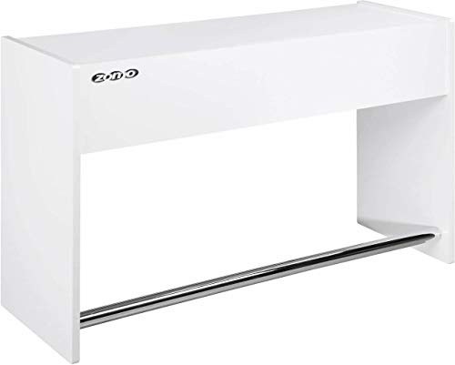 Zomo Deck Stand Ibiza 150 - DJ Tisch 153 x 50,6 x 96 cm - Weiß - MDF Holz - 46,1 kg - für 2 Decks und einen Mixer bis 19 Zoll
