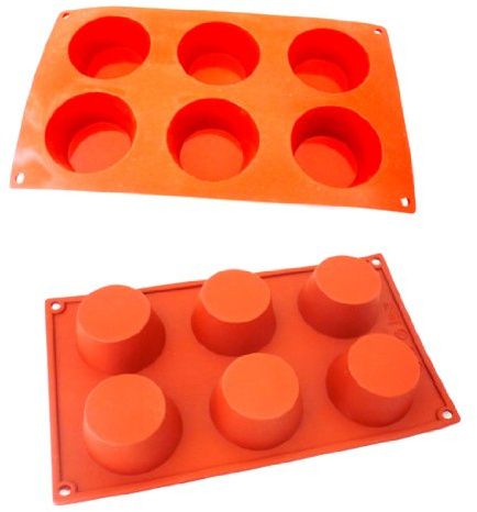 TAMLED Silikon-Backform Muffin 6 Formen - 6,9x3,5 cm