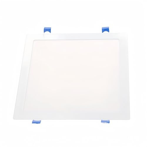 ONSSI Placa LED de Techo 25W 2500lm,Cuadrada 295x295 mm,(Blanco Neutro,4500k) Panel LED Superslim Marco Blanco,Lámpara de Techo Empotrado