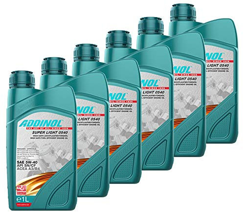 Addinol 6X Motoröl Motorenöl Motor Motoren Motor Oil Engine Oil Benzin Diesel 5W-40 Super Light 0540 1L 72097707