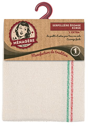 La méNAGÉRE TRADITION - Wischmoppel ecrue das Extra - reinigt alle Böden - Hergestellt in Frankreich - 3 Stück