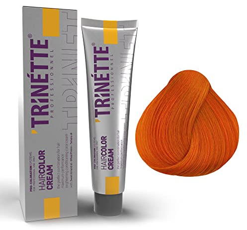 Trinette Professionelle Orange Permanente Haarfarbe Creme 100 ml – Reine Mixpigmente, Präzise Farbkontrolle, Intensivierung & Neutralisierung, Langanhaltende Salonqualität