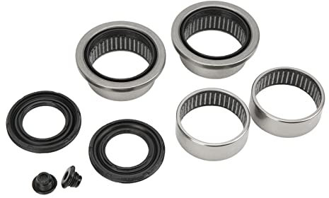 Aramox 8pcs Kit de Réparation de Pont Arrière Kit de Réparation de Roulement à Aiguilles pour Essieu Arrière en Alliage D'acier pour 206 47mm Essieu