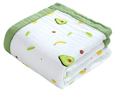 BESTonZON Badetuch Aus Baumwolle Mit Avocado Design Für Junge Mädchen Neugeborenen Handtuch Junge Mädchen Kinderbadetuch Säuglingsbadetücher Babyhandtuch Säuglingshandtücher