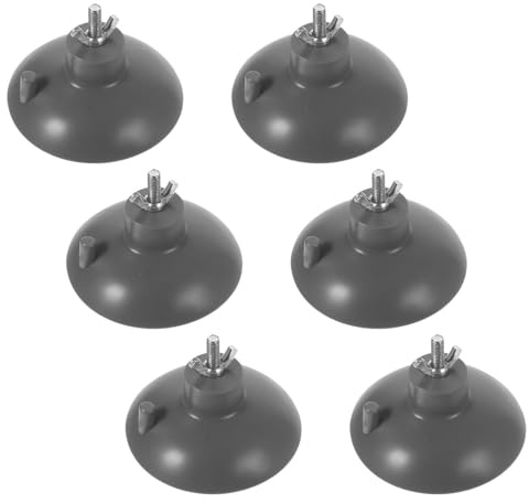 FOMIYES Bases de Succión para Picadora de Carne 6 Unidades, Pies Antideslizantes de Pvc 8,5 Cm Ventosa Roscada, Accesorio Resistente para Embutidoras y Cortadores de Papas, Fijador